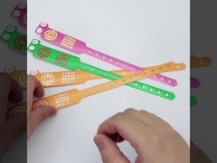 열 전달 인쇄 옵션으로 사용자 지정 비닐 이벤트 손목밴드