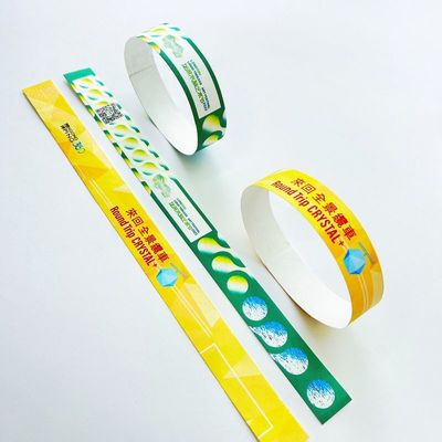 조정 가능한 Tyvek 이벤트 손목밴드 안전 및 안전한 이벤트의 바코드를 스캔