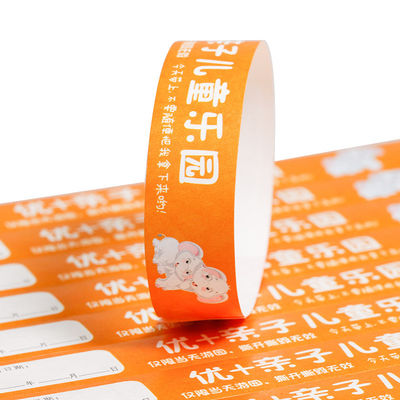 페스티벌 이벤트 인쇄용 맞춤형 Tyvek 종이 방수 손목밴드