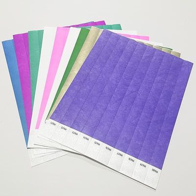 스냅 클로저 이벤트 및 축제용 방수 및 내구성 Tyvek 손목밴드 로고 사용자 정의