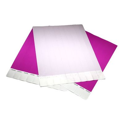 사용자 지정 로고 인쇄 Tyvek 종이 손목밴드, 다양한 색상의 종이 손목밴드