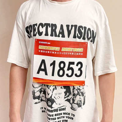 스크린 인쇄 고 가시성 Tyvek 재료에 맞춤형 레이스 비브 번호