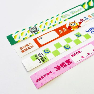 Custom Tyvek 손목밴드 열에 저항하는 손목밴드 손목밴드 이벤트용