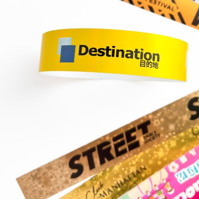 맞춤형 반짝이 홀로그램 파티 손목 밴드 남녀공용 실버/골드 옵션